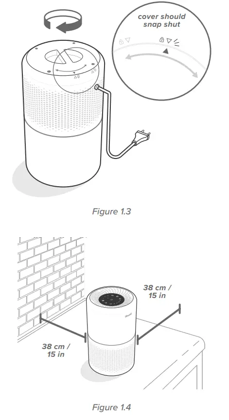 levoit Core 300-RAC True HEPA Air Purifier - fig
