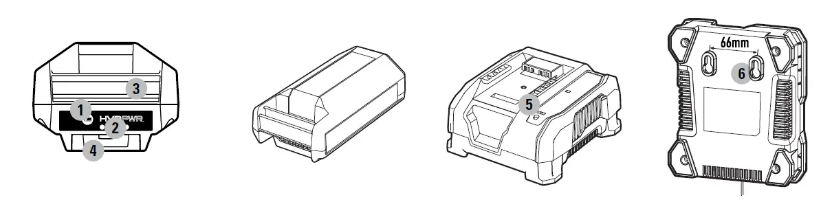 Hoover CH27280 HVRPWR 40V 8.0 Ah Battery FIG 1