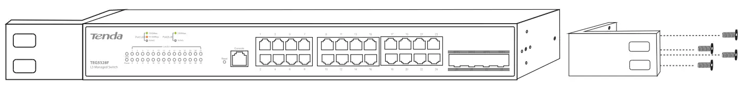 Tenda TEG5328F L3 Managed Switch - Device installation 2