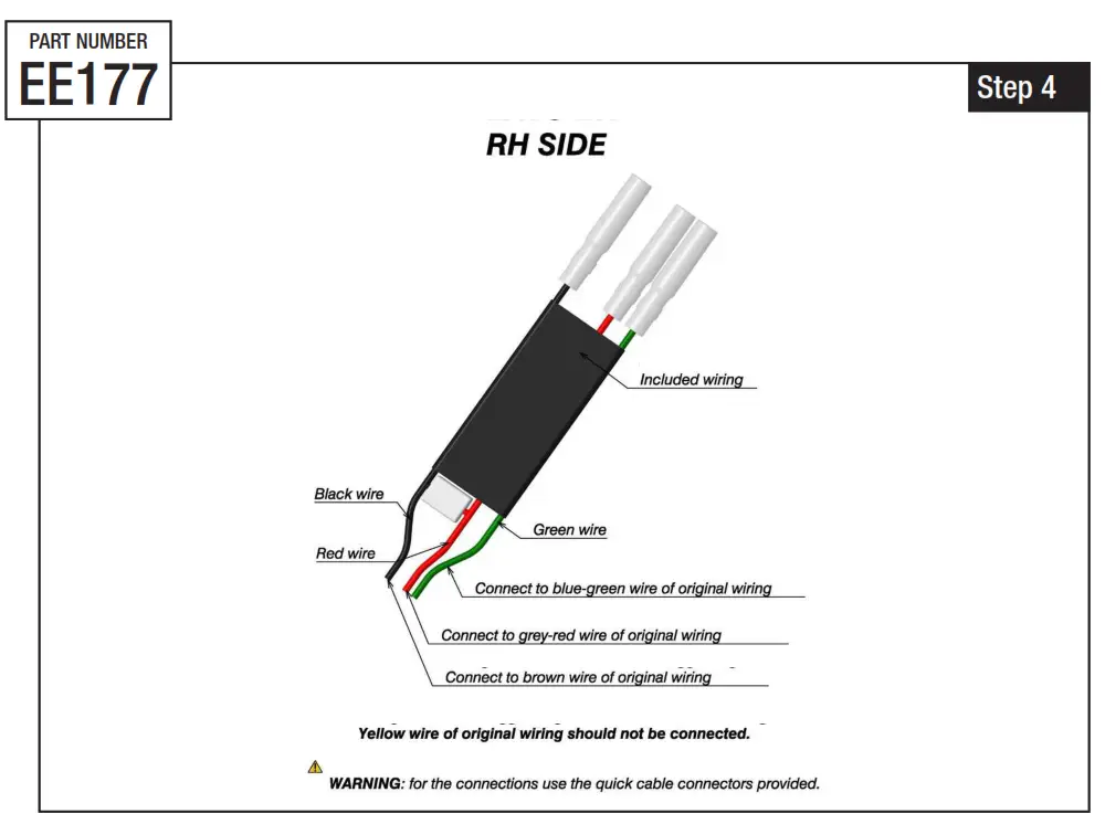 rizoma M1000RR Turn Signal Cable Kit BMW - fig4