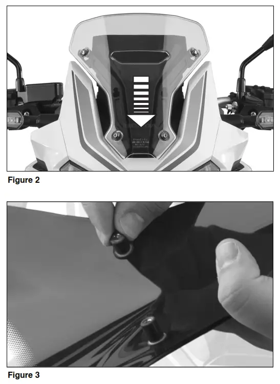 national cycle CRF1100L VStream Sport Windscreen Honda Africa Twin - Figure 2