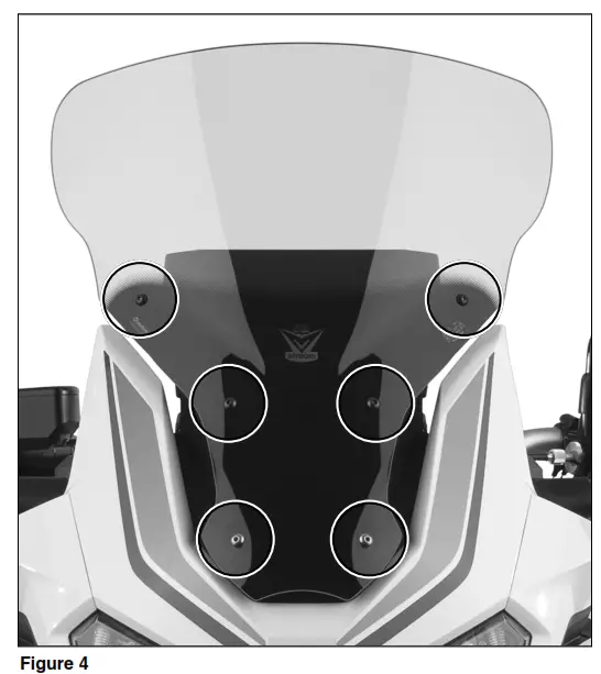 national cycle CRF1100L VStream Sport Windscreen Honda Africa Twin - Figure2