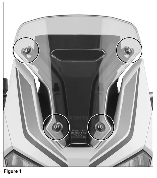 national cycle CRF1100L VStream Sport Windscreen Honda Africa Twin - motorcycle