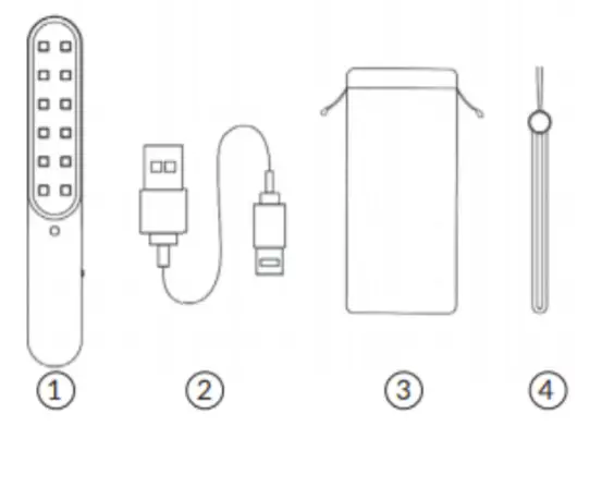 MEDIC THERAPEUTICS Luxury UVCLED Sterilizer Wand - pakage