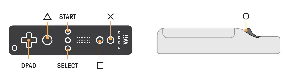 For Wii Remote/Wii Motion Plus controller