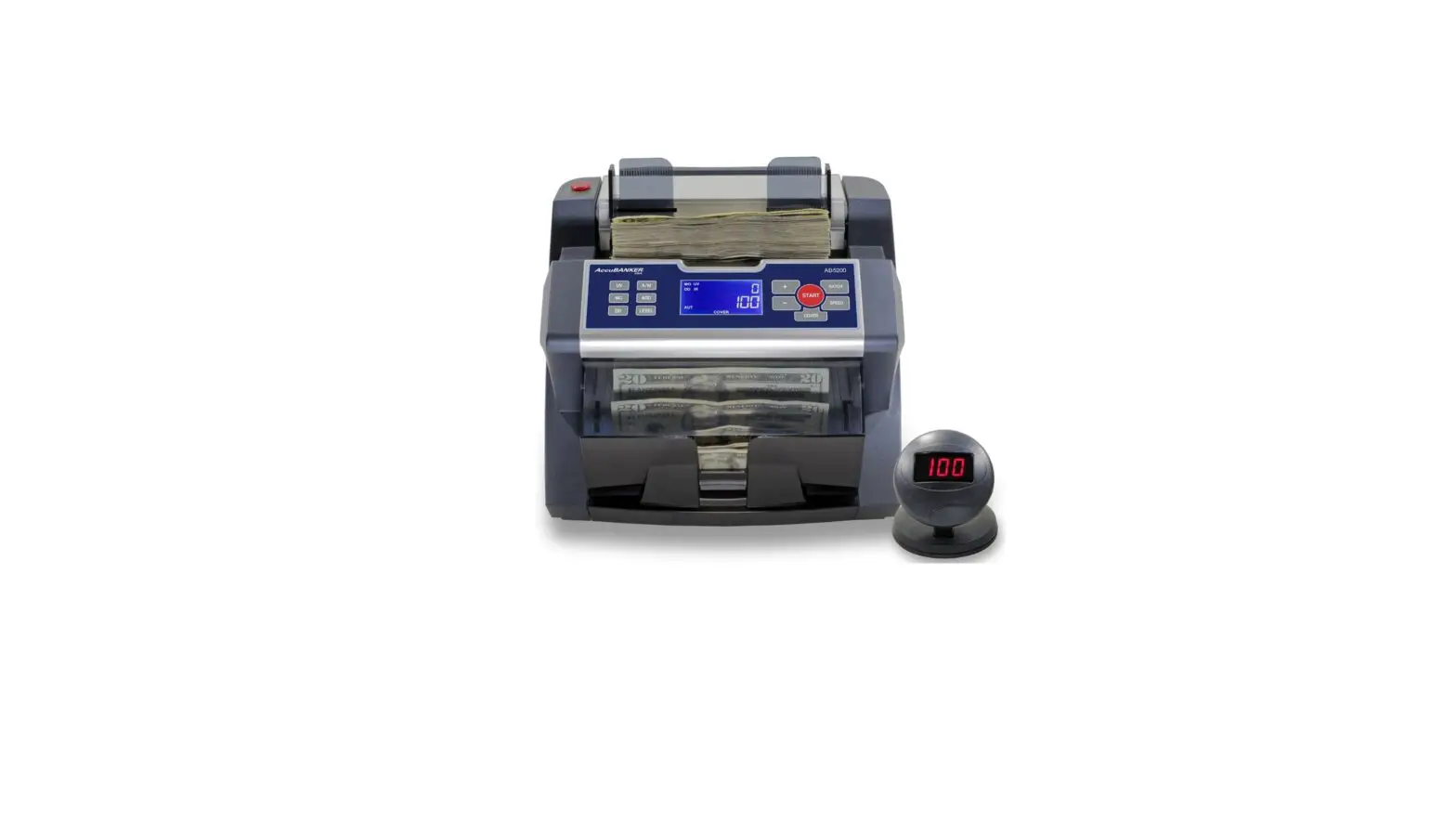 Accubanker Ab5200 Bank Grade Bill Counter With Dust Cover User Guide