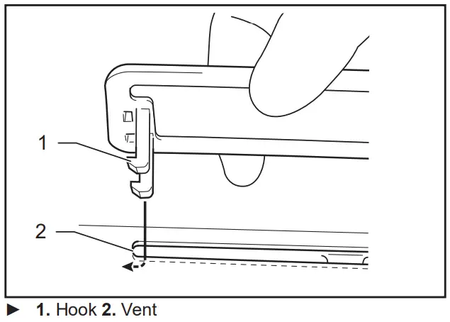 makita GA5080 Angle Grinder - Hook