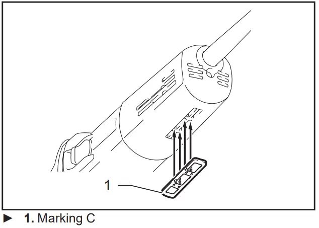 makita GA5080 Angle Grinder - Marking C
