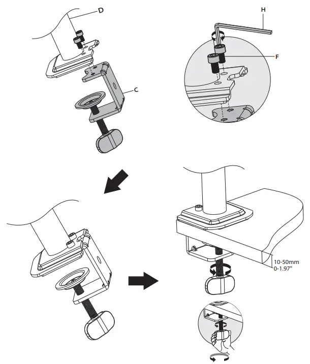 MOUNTUP MU4003 Single Monitor Mount - FIGURE 2