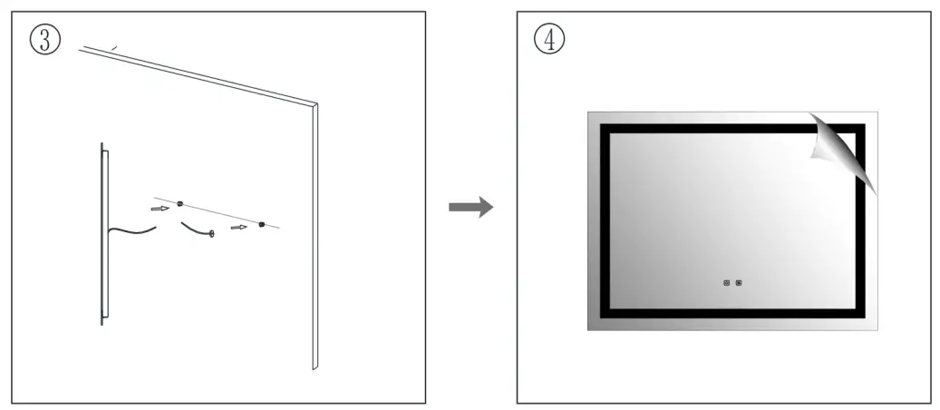 TUNUO SF-22S0301-36 Vertical Mount Bathroom Vanity Mirror - fig 1