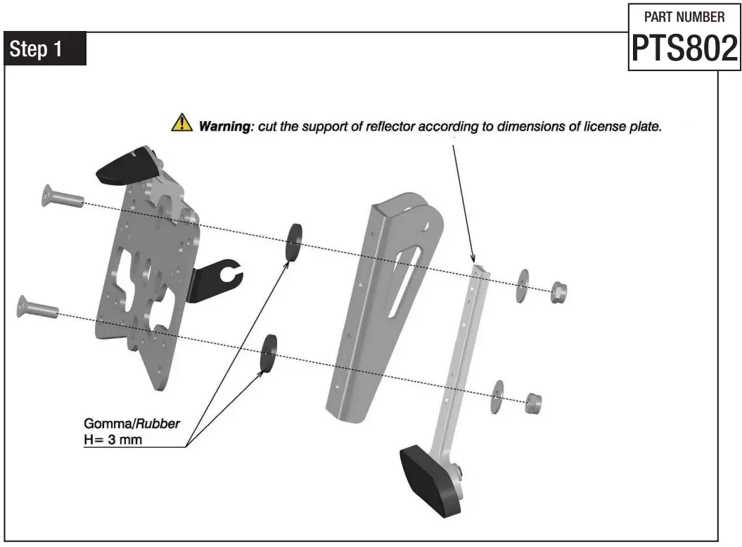 PTS802 Fender Eliminator Installing Plate Fig