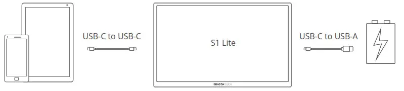 DRAGON TOUCH Portable Monitor S1 Lite - ANDROID DEVICES