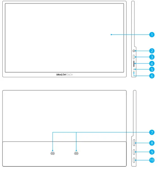 DRAGON TOUCH Portable Monitor S1 Lite - THE S1 LITE AT A GLANCE