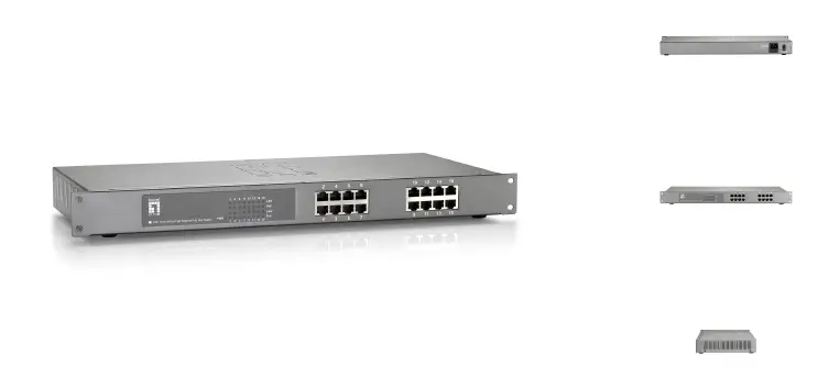 levelone-FEP-1612-16-Port-Fast-Ethernet PoE-Switch-fig-1