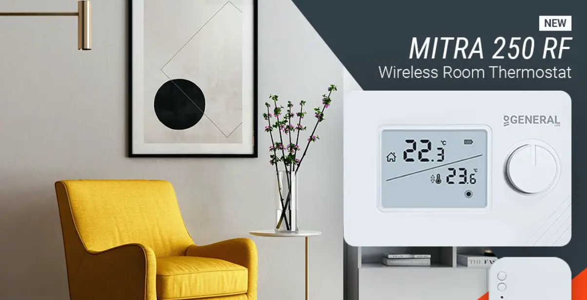 General Life Mitra 260s Rf Digital Room Thermostat User Manual