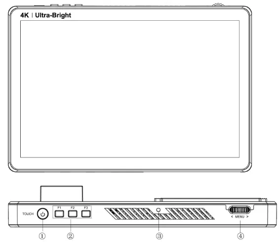 FEELWORLD F970 10.1 Inch 3D LUT Touchscreen Monitor - fig 1
