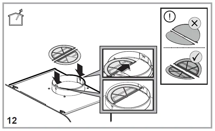 InDeSIT IHVP 65F LM K 60cm Chimney Cooker Hood fig 13