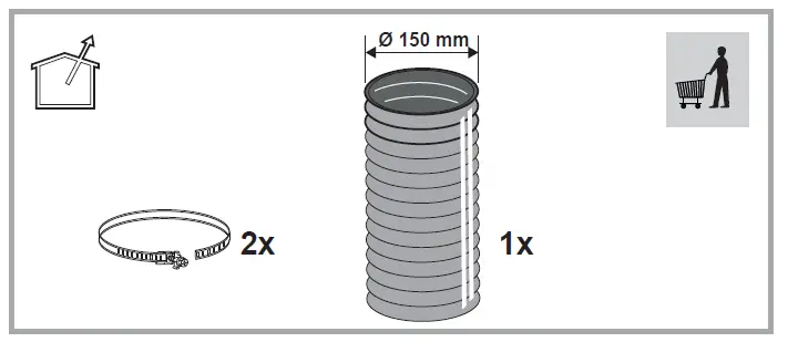 InDeSIT IHVP 65F LM K 60cm Chimney Cooker Hood fig 2