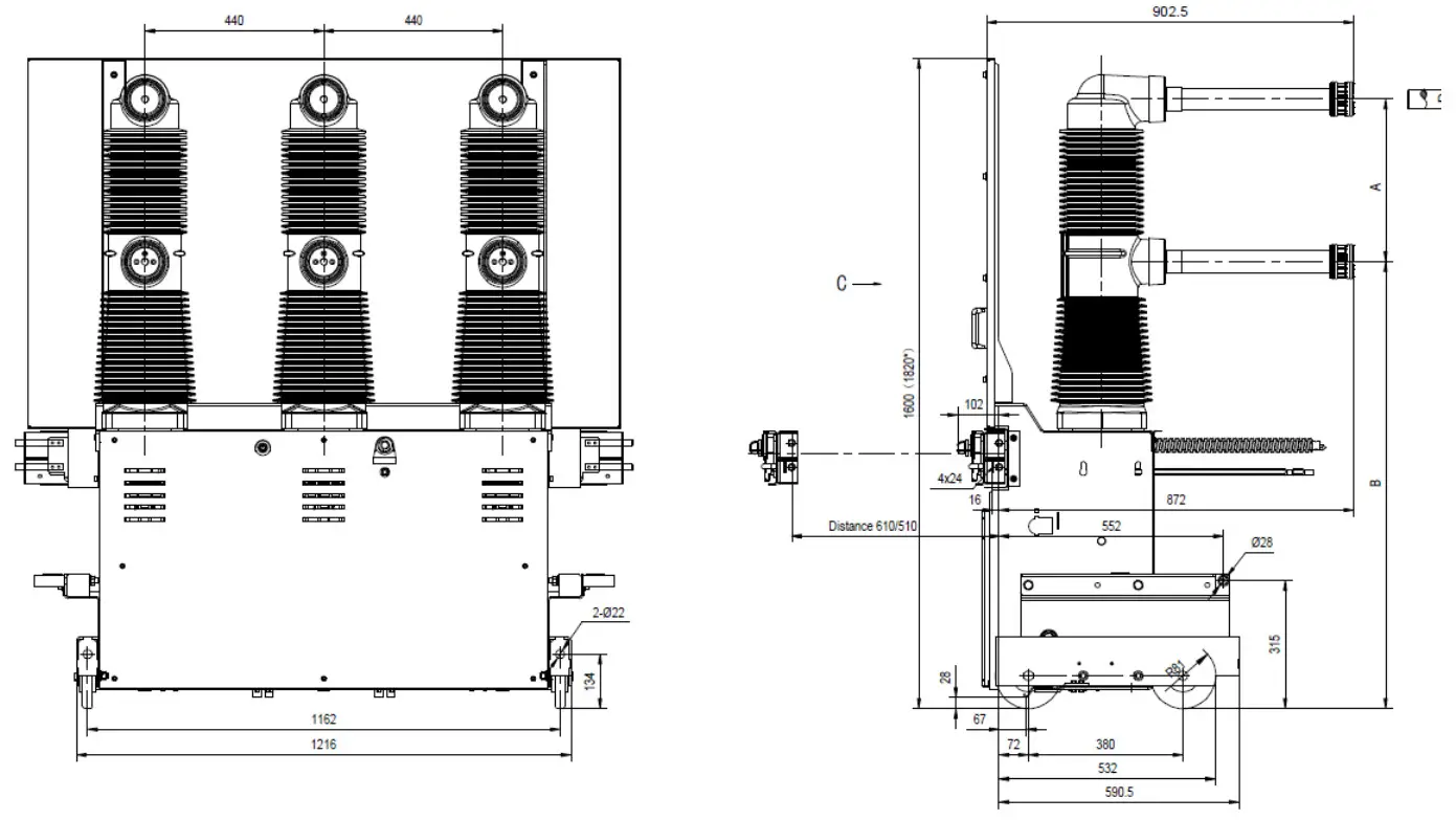 AEG VL 40 5 Vacuum Circuit Breaker - Figure 8