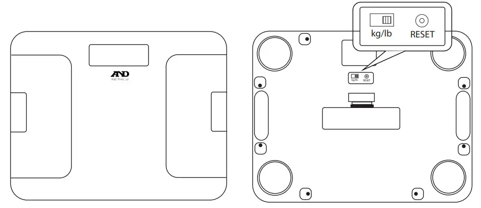 AND UC-356BLE Wireless Weight Scale Wide Platform - Figure 1