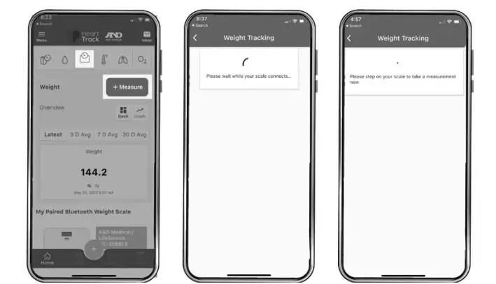 AND UC-356BLE Wireless Weight Scale Wide Platform - Figure 7