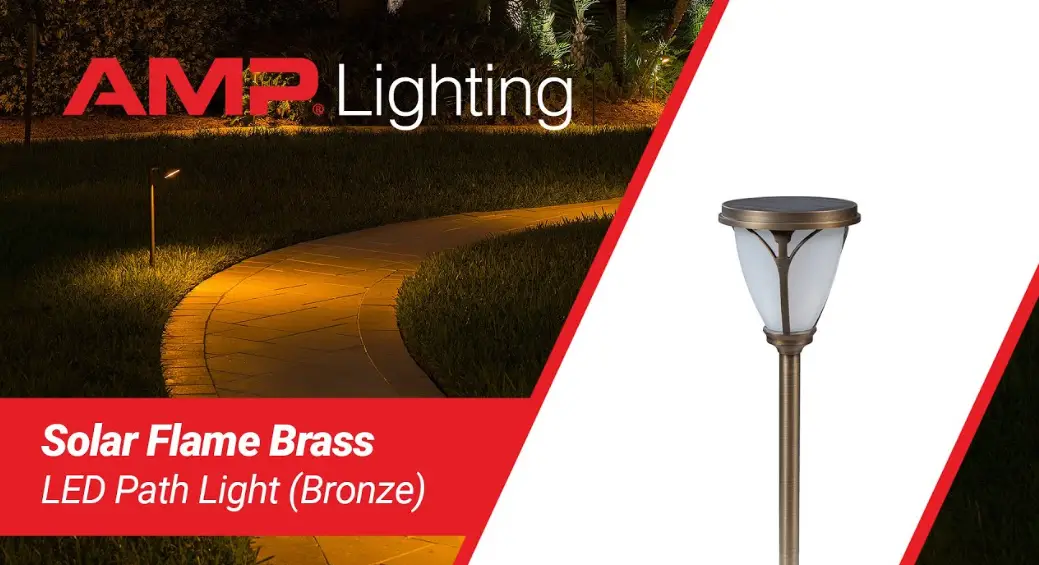 Amp Aspl-3030-b-bz Solarium Brass Led Flame Path Light Installation Guide Amp Aspl-3030-b-bz Solarium Brass Led Flame Path Light Installation Guide