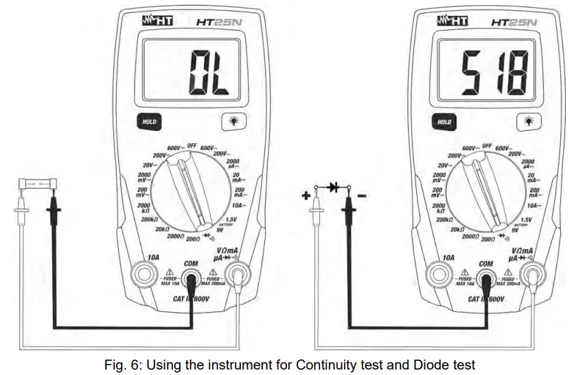 HT ITALIA-HT25N-Compact-Digital-Multimeters-13