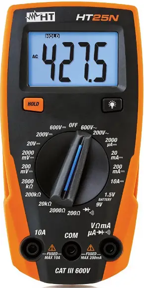 HT ITALIA-HT25N-Compact-Digital-Multimeters-PRO