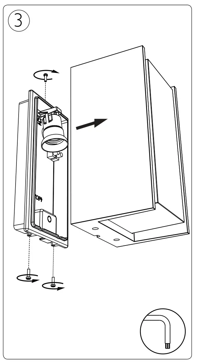PHILIPS 42W E27 IP44 PC02765 Aplica Exterior Antracit - figure 3