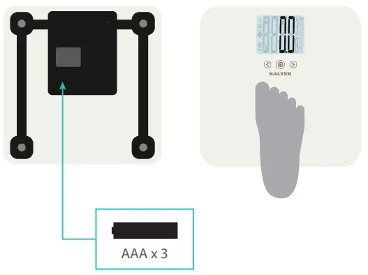 SALTER 9088 Bathroom Scale - Step 1