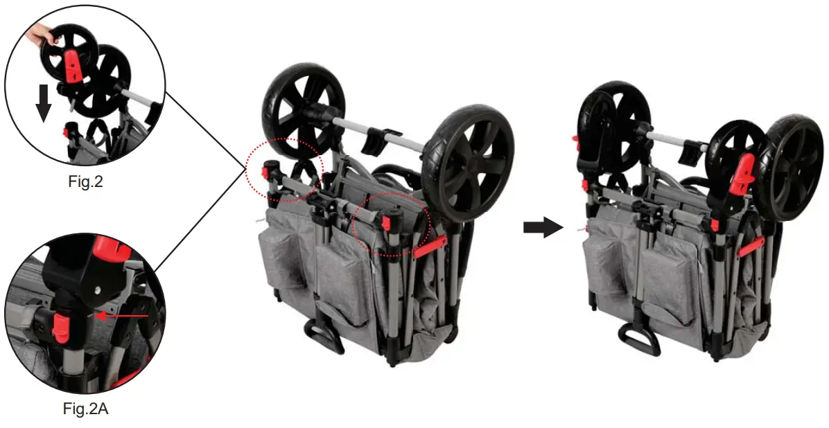 Installing front wheels