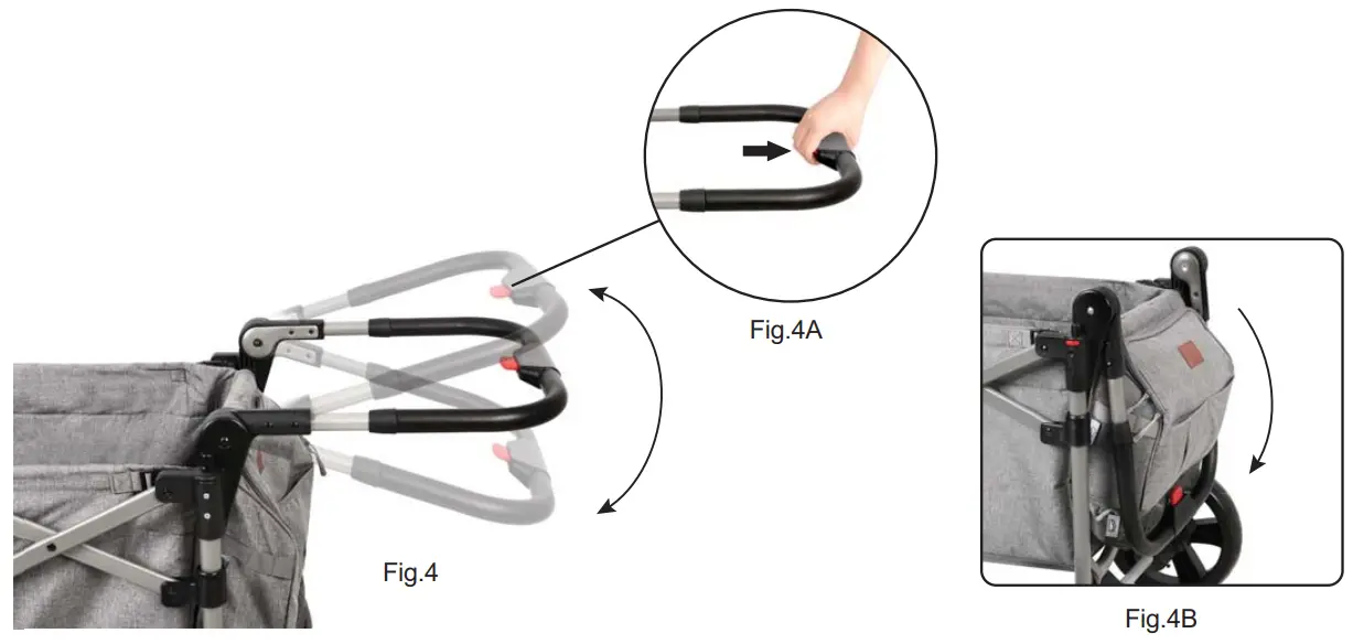 Adjusting the push handle
