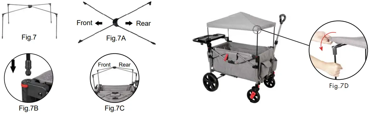 Installing the canopy