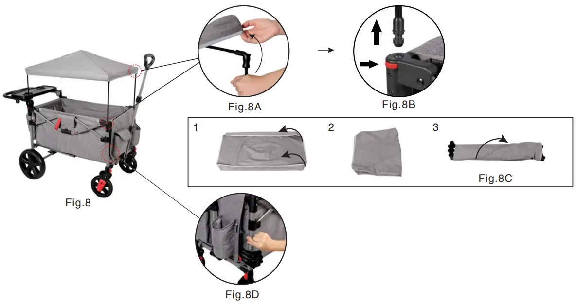 Folding and locking the product