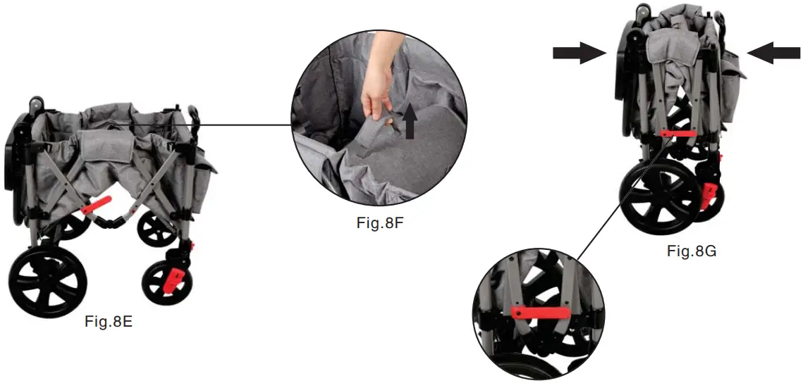 Folding and locking the product