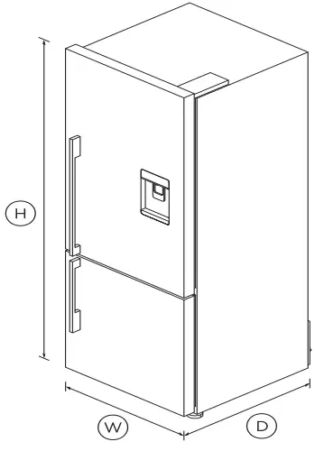 FISHER-PAYKEL-E402BRXFDU4-Freestanding-Refrigerator-Freezer-fig 1
