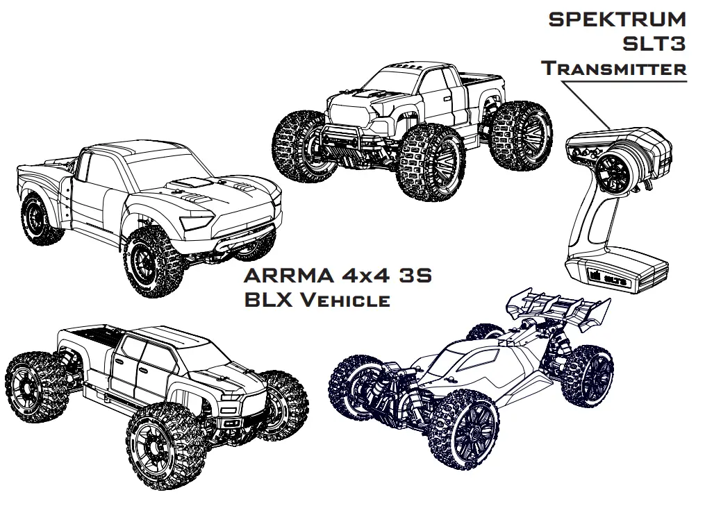 ARRMA SLT3 3 Channel Transmitter-