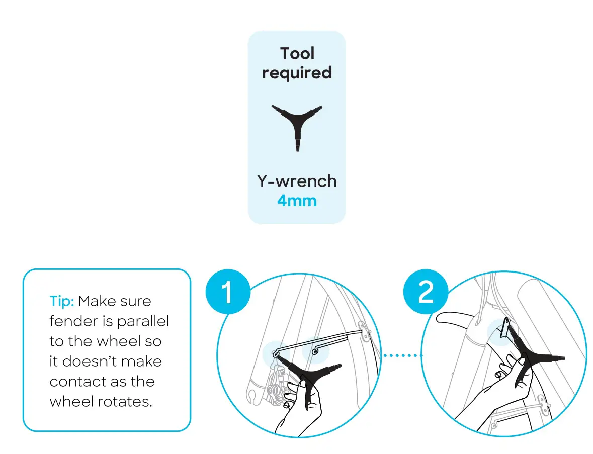 Bird Bike V-Frame High-Performance eBikes - Attach the front fender