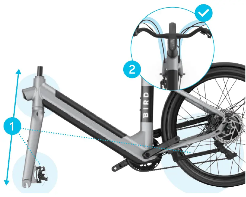 Bird Bike V-Frame High-Performance eBikes - Install the handlebars