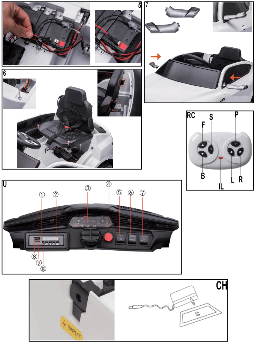Audi QLS6688 Children Battery Operated Suv With 2.4g Remote Control - FIGURE 4