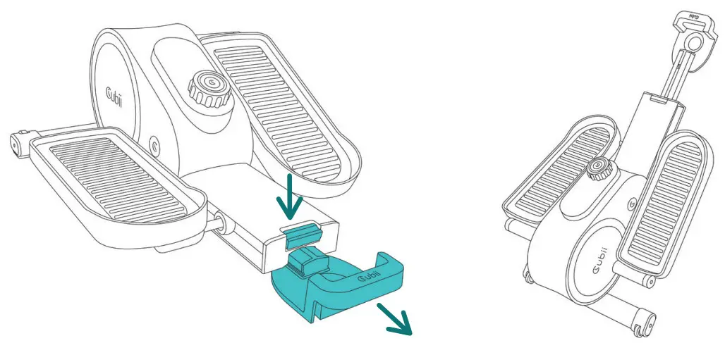 Cubii Go Fly Wheel Resistance Compact Under Desk Elliptical - fig 1