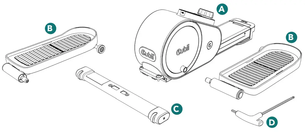Cubii Go Fly Wheel Resistance Compact Under Desk Elliptical - fig 3
