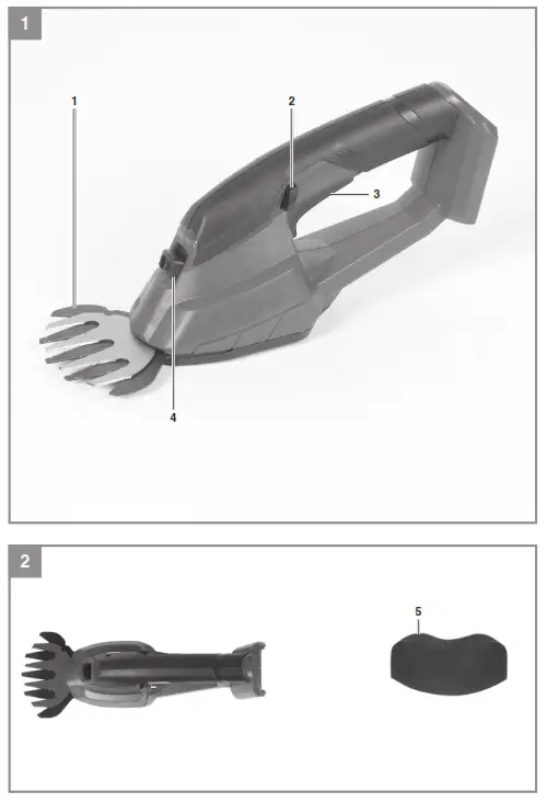 Einhell GC-CG 18-1 Li Cordless Grass Shears - 1