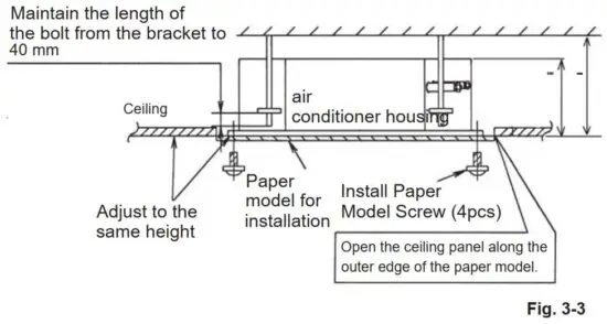 FIG 8 Positions of air conditioner case and ceiling surface.JPG
