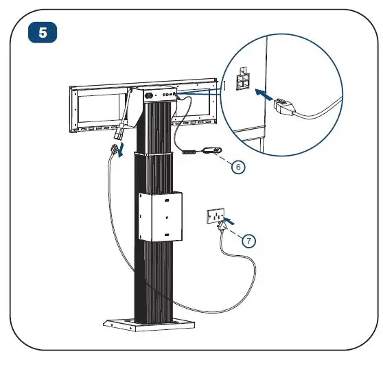 iiyama-MD-WLIFT1021-B1-Single-Column-Electric-Lift-Stand-fig 11
