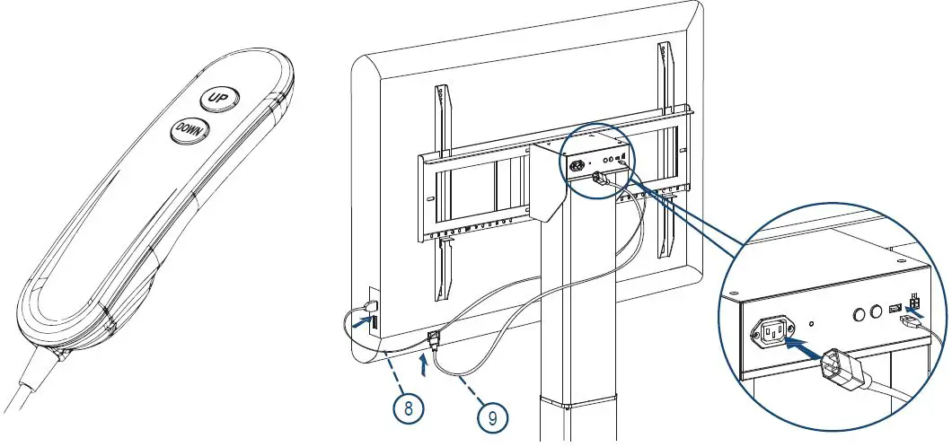 iiyama-MD-WLIFT1021-B1-Single-Column-Electric-Lift-Stand-fig 17