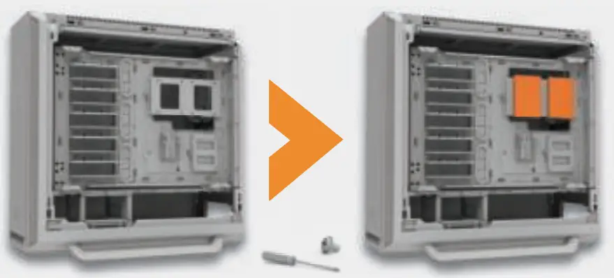 INSTALLATION OF SSDs ON THE BRACKET