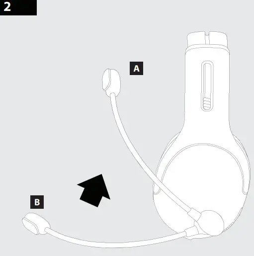 pdp gaming 048-025 NA BK Xbox One LVL50 Wireless - Mic Mute