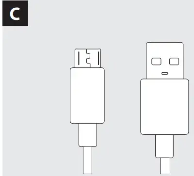 pdp gaming 048-025 NA BK Xbox One LVL50 Wireless - USB Cable