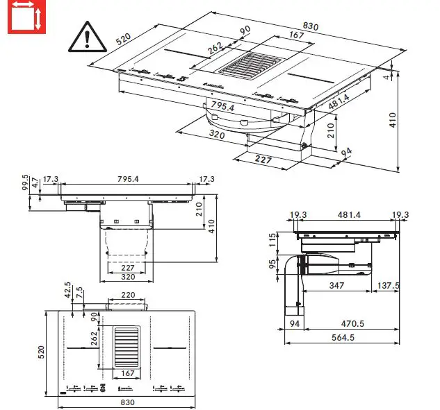 FRANKE-FMY 839-HI Mythos 2gether-Hob-Extractor-21